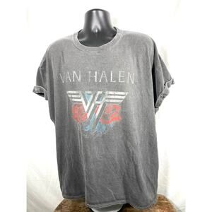 Van Halen 1984 Tour Washed Gray Band T-Shirt XL
